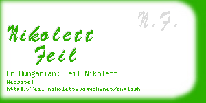 nikolett feil business card